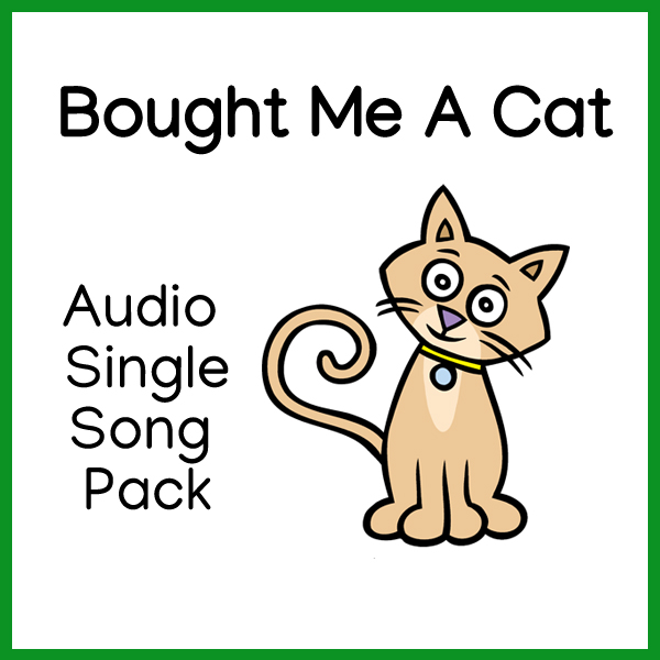 Bought Me A Cat audio single song pack Miss Mon’s Music children’s songs download sheet music mp3 download lyrics colouring sheet poster coloring sheet classroom music children’s music Kindergarten Pre School education preschool cat fiddle i fee