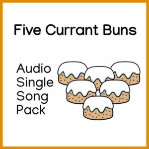 Five Currant Buns Miss Mon's Music audio single song pack children’s songs download sheet music mp3 download lyrics colouring sheet poster coloring sheet classroom music children’s music Kindergarten Pre School education preschool backing tracks accompaniment instrumental traditional songs counting Counting educational mp3 download digital accompaniment track words PDF kidsongs